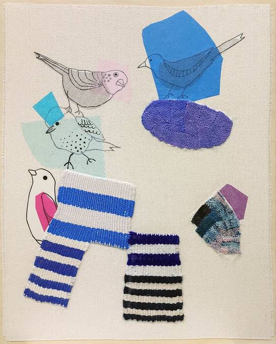Blue, White + Birds
