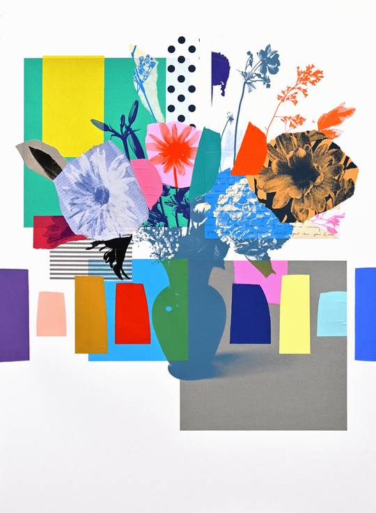 Paper Bouquet (Pink + Red Flower)