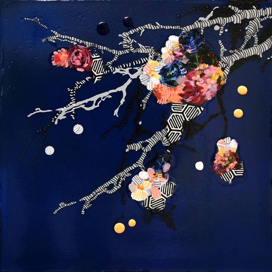DEEP BLUE FLORAL - WEST