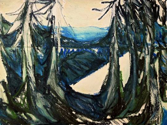 Work on Paper from Series of 55, Number 12