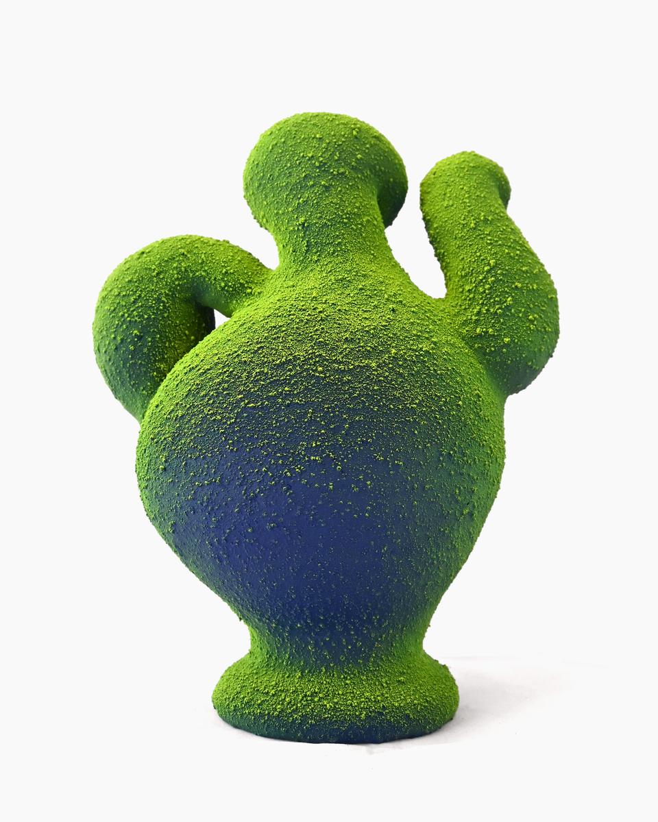 Blue & Green Teapot, image 3