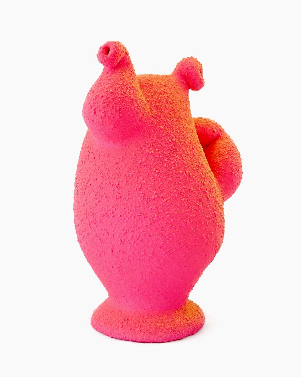 Pink & Yellow Teapot, image 2