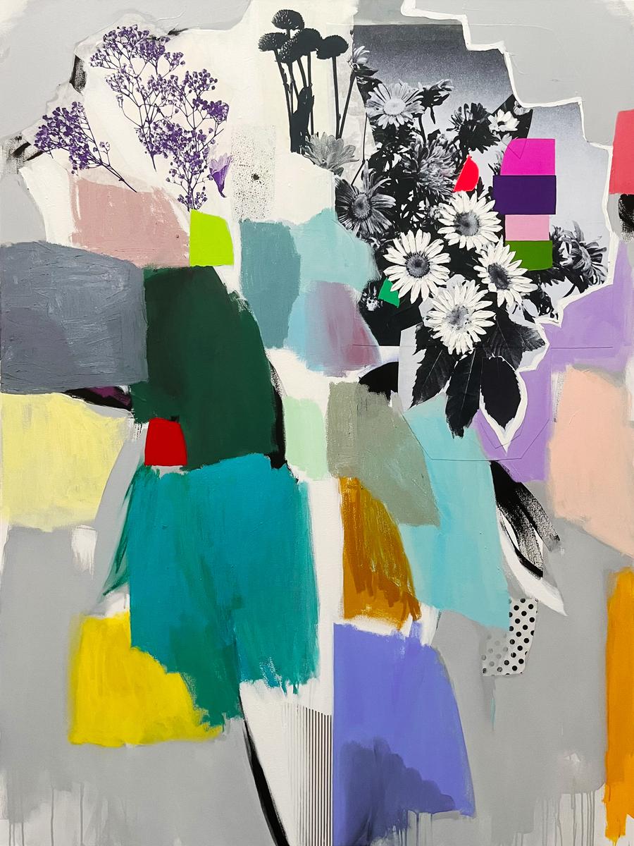 Bouquet (Rainbow + White Flowers)