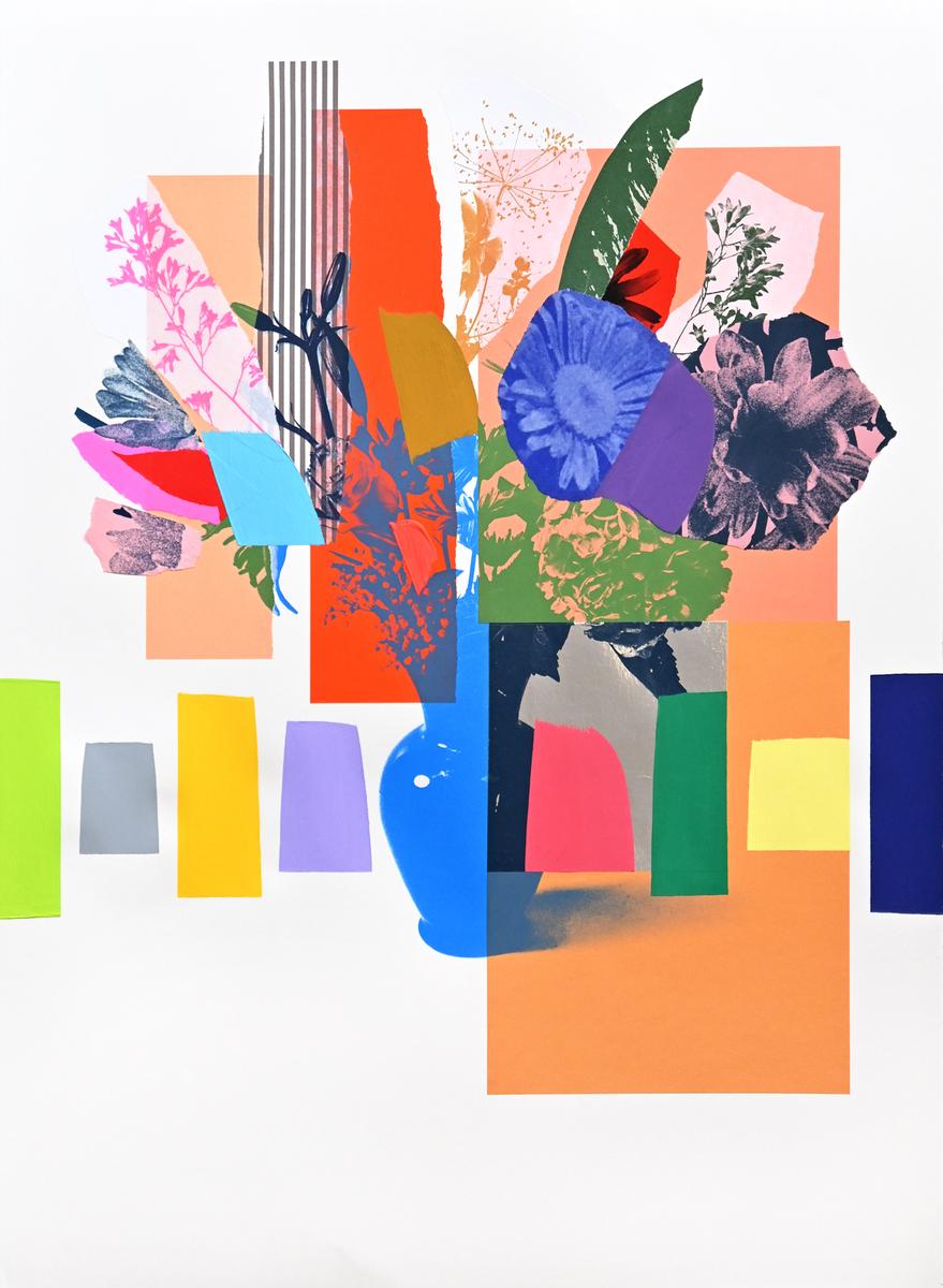 Paper Bouquet (Coral + Green Hydrangea), image 2