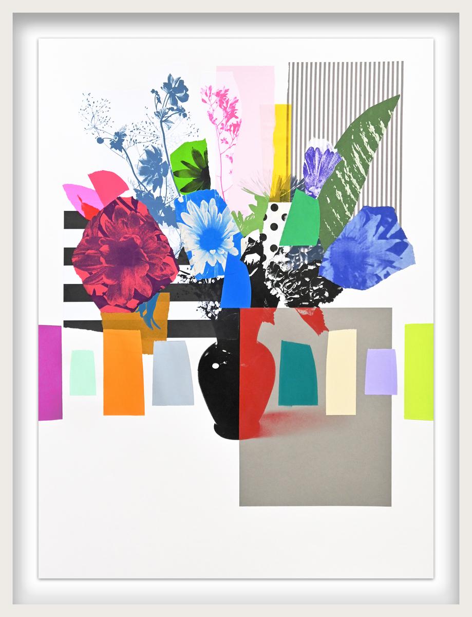 Paper Bouquet (Pink Dahlia + Stripes), image 2