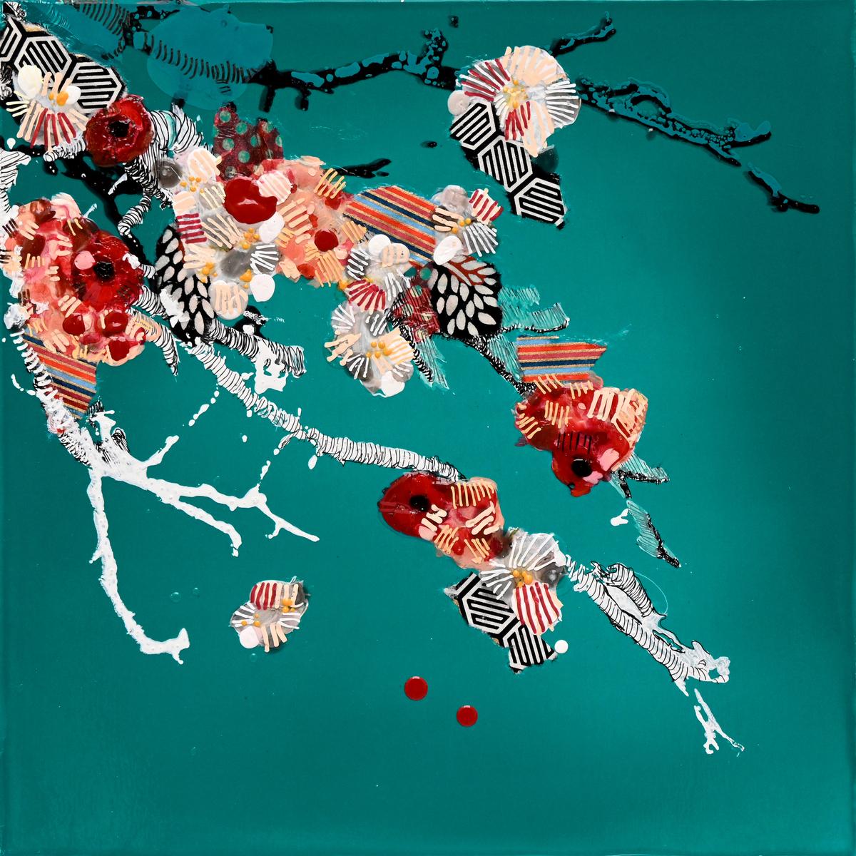 BRIGHT BLUE FLORAL