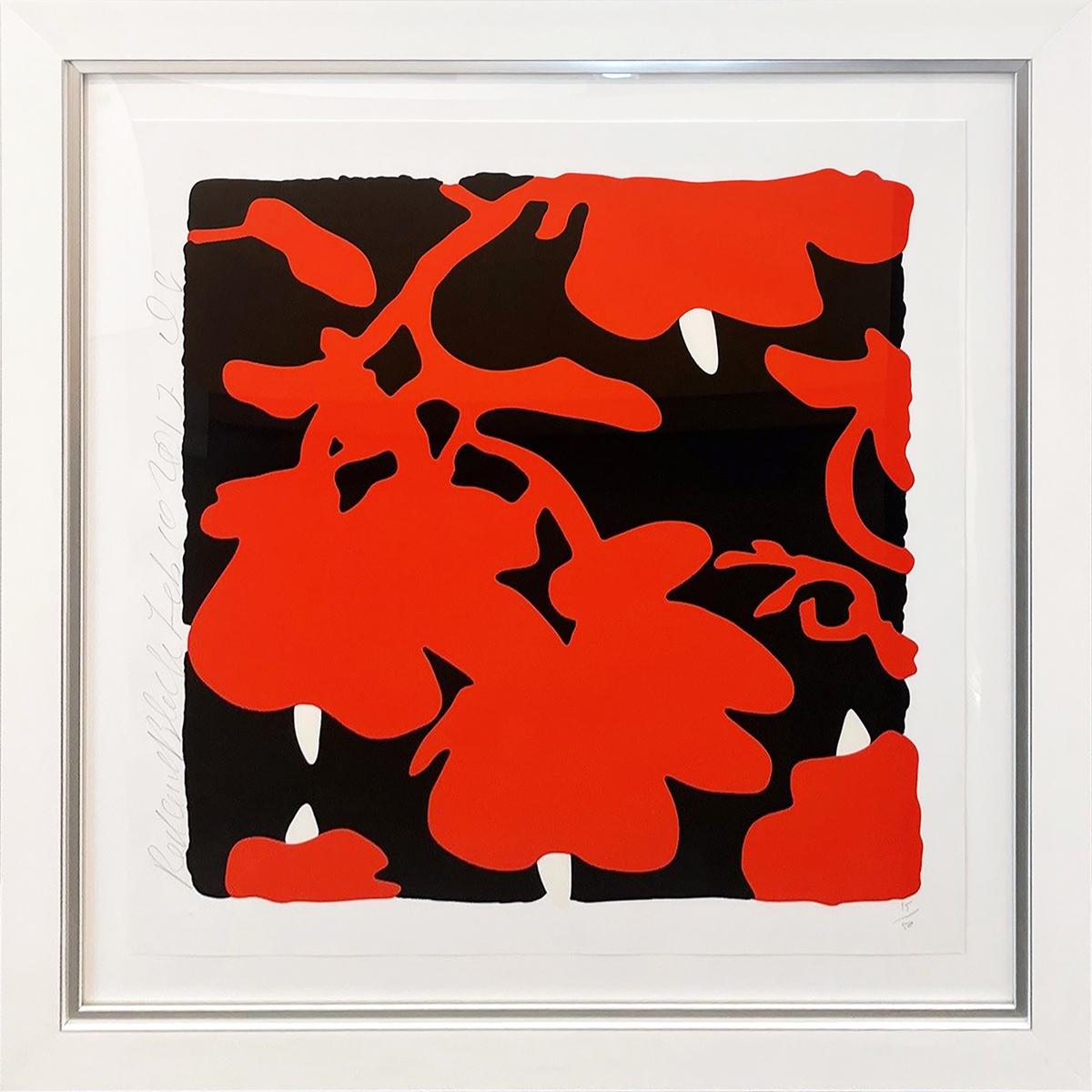 LANTERN FLOWERS RED + BLACK, FEB 10, 2017, ED. 15/50, image 2