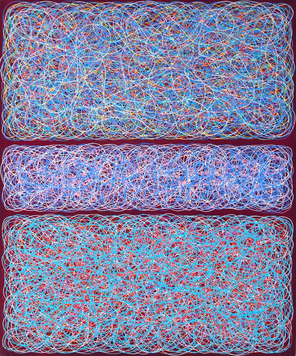 Scribble Field (Deep Magenta)