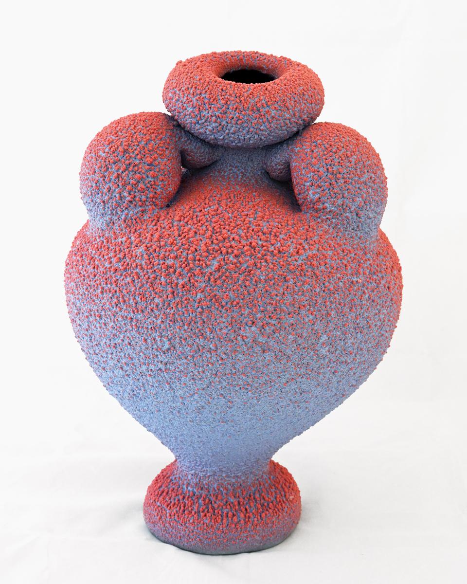 Light Blue & Light Red Amphora