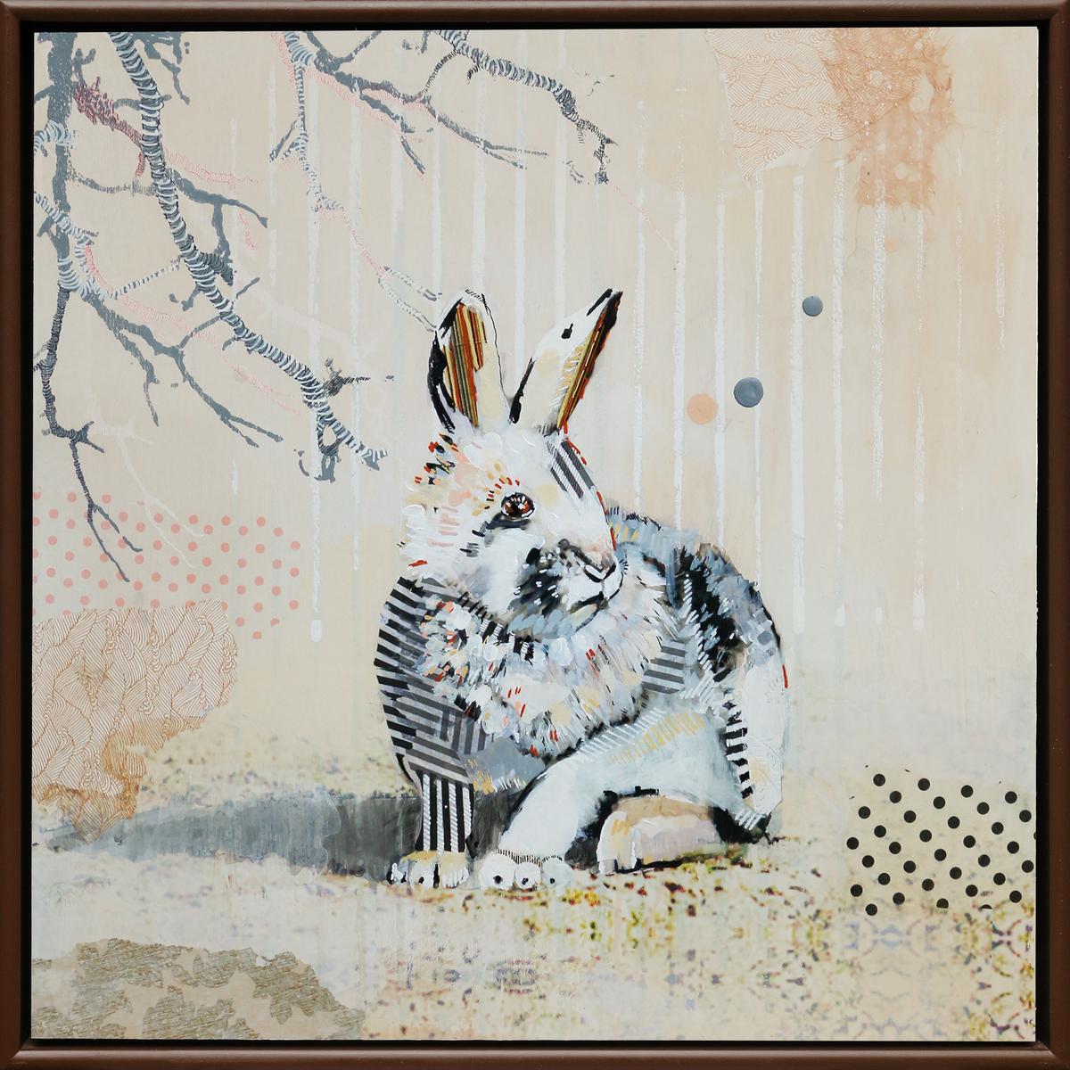 WAITING RABBIT-DOTS & STRIPES, image 2