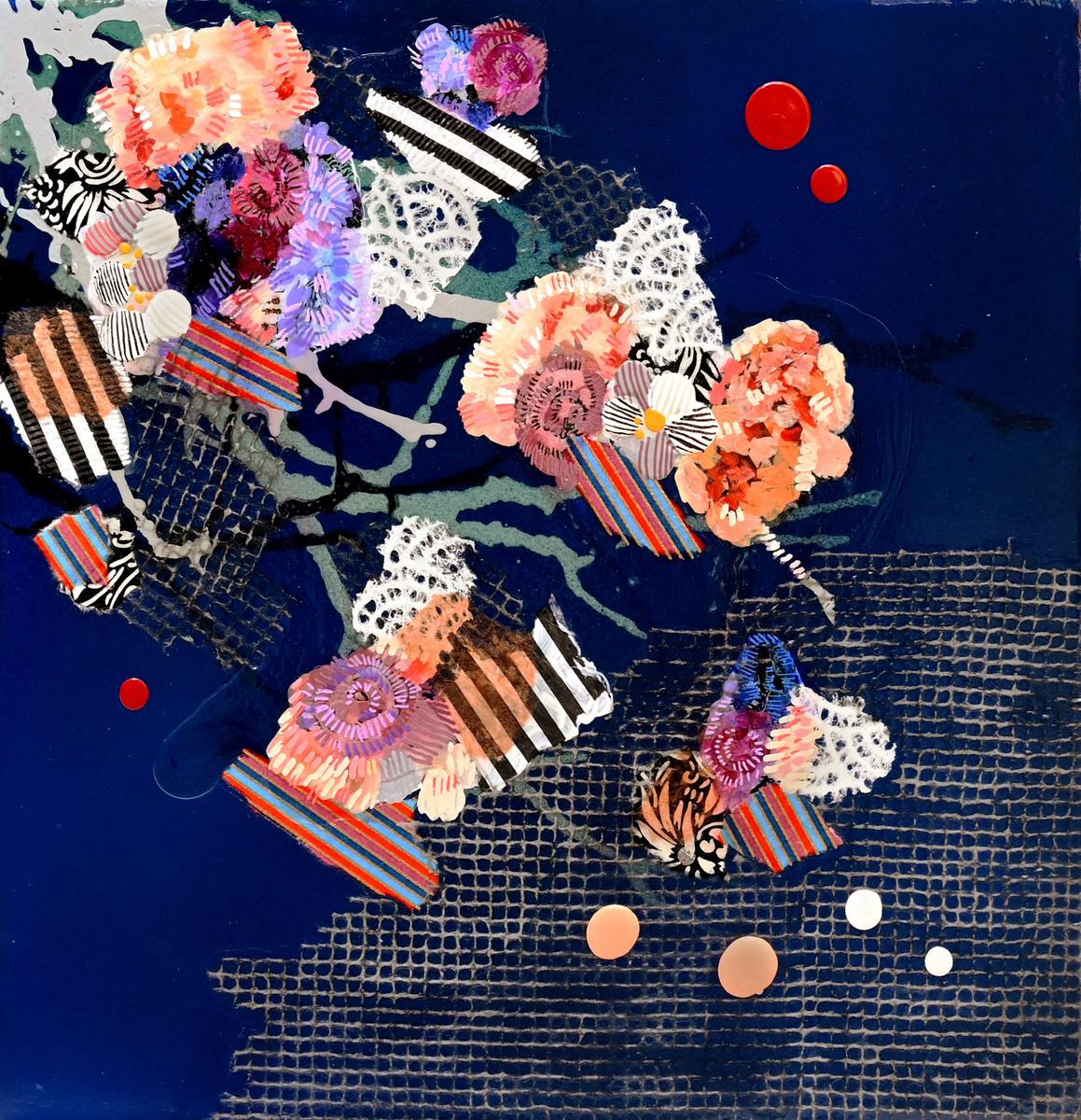Deep Blue Floral